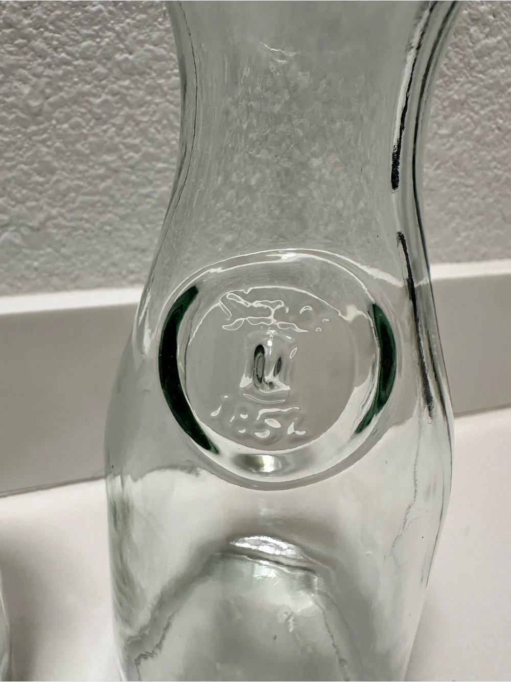 Mason Clear Glass Carafe Pair